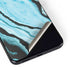 Aqua Blue Marble Ink Galaxy S22 Plus Skin